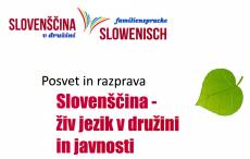 Slovenščina - živ jezik